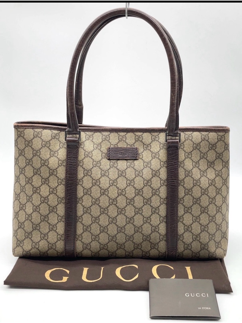 Authentic Vintage Gucci Gg Supreme Tote W/ Dust Bag